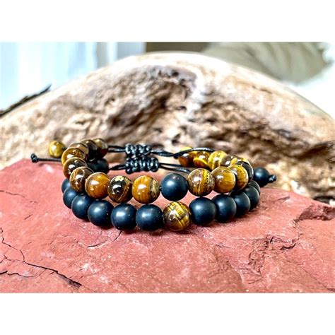 Bracelet Distance Oeil De Tigre Et Onyx Nature D Couvertes