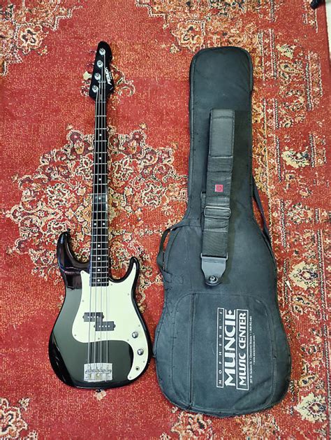 Peavey Fury Blackline Bass 1994 Black Neck Wgig Bag And Reverb