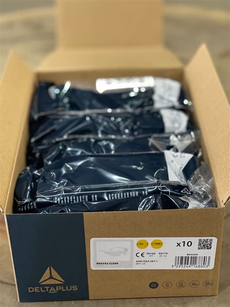 Delta Plus Brava2 Clear Safety Glasses Safety Spectacles Eye Protection