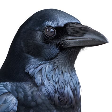 Close Up American Crow Bird 44028474 Png