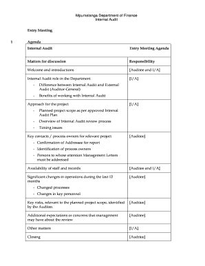 Fillable Online Finance Mpu Gov Matters For Discussion Fax Email Print