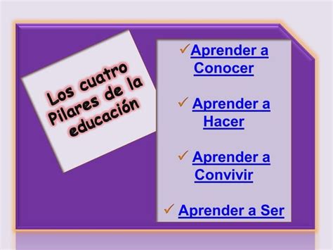 Cuatro Pilares Educacion Ppt