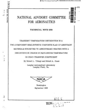 Fillable Online Ntrs Nasa Transient Temperature Distribution In A Two