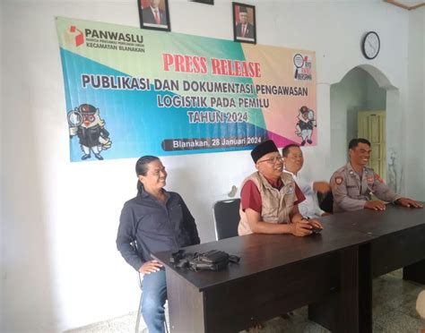 Panwascam Blanakan Gelar Press Release Publikasi Pengawasan Distribusi