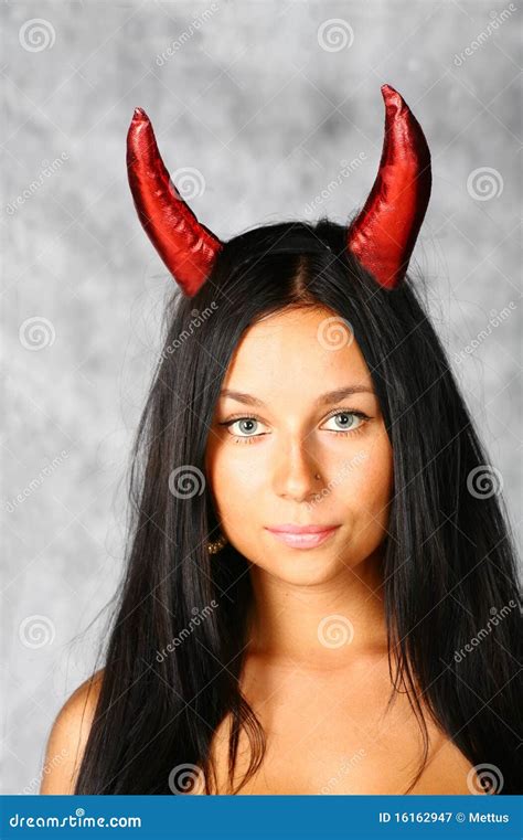 Cute Brunette Face Stock Image Image Of Long Halloween 16162947