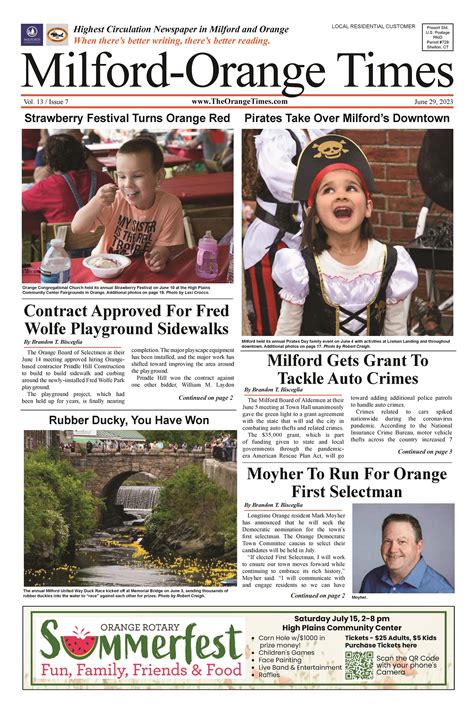 Milford-Orange Times: June 29, 2023 Issue – Milford-Orange Times