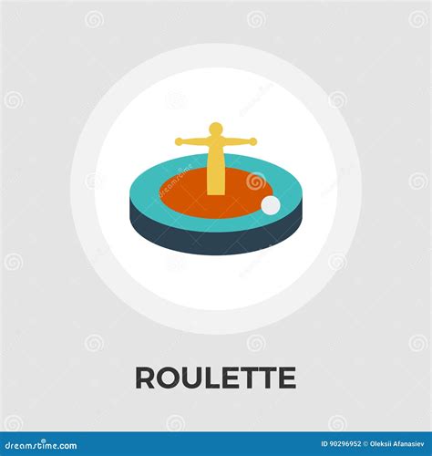 Icono Plano Del Vector De La Ruleta Ilustraci N Del Vector