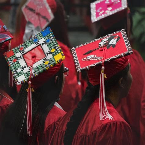 Native American beaded caps at Graduation : BeAmazed