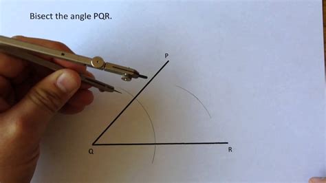 Bisecting an angle - YouTube