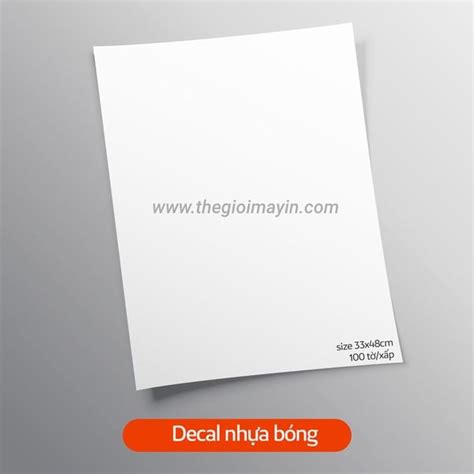 Decal nhựa bóng – Công ty SBC (Sao Băng)