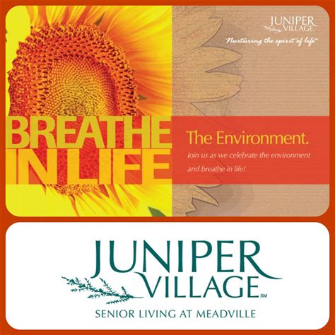 Juniper Village at Meadville: August 2016 Events in Meadville, PA: Breathe in Life