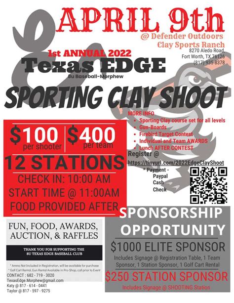 1st Annual Texas EDGE Sporting Clay Shoot Defender Outdoors