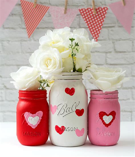 Valentine Day Mason Jar Craft Mason Jar Crafts Love