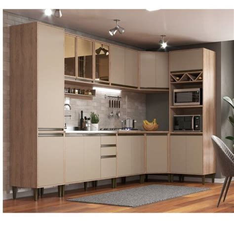 Cozinha Modulada Portas E Gavetas New Atena Salm O Nude Leroy Merlin