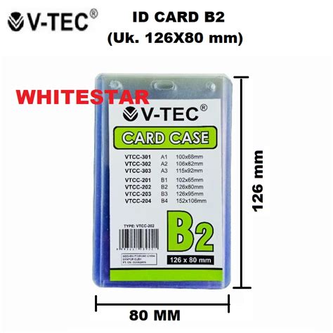 Jual Id Card Mika V Tec B X Mm Keplek Name Tag Glue Card