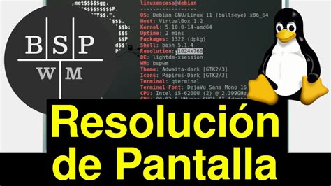 Resolución de Pantalla en BSPWM Linux Debian 11 Bullseye V364 YouTube