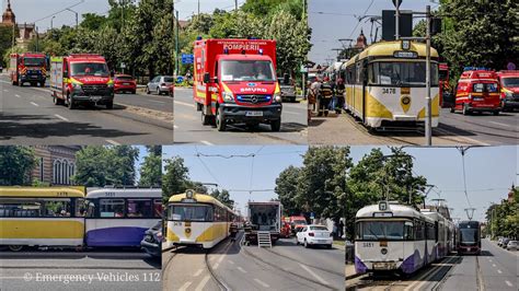 Alarmă ISU Timiș Alarm ISU Timiș Accident cu 2 tramvaie Accident