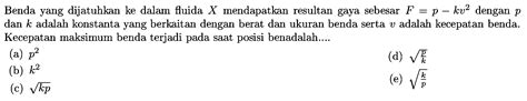 Kumpulan Contoh Soal Viskositas Dan Hukum Stokes Fisika Kelas 10