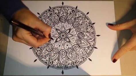 How To Draw Mandala Jak Narysowa Mandal Zentangle