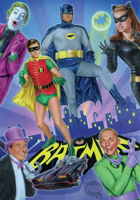 Batman 66 Heroes Villains Limited Edition Print Set PGosh