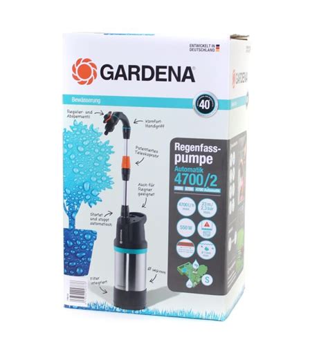 GARDENA Regenfasspumpe 4700 2 Inox Automatic