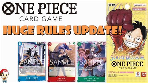 Huge New One Piece Tcg Rules Update Op Faq Years In The Future