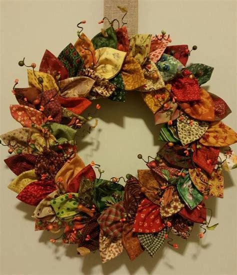 Fabric Wreath Christmas Craft