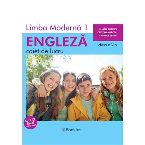 Planificare Limba modernă 1 engleză caiet de lucru pentru clasa a V