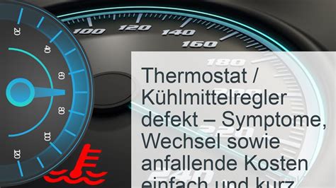 Thermostat Defekt Kosten Symptome Reparatur YouTube