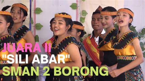 Lagu Sili Abar Juara Paduan Suara Sman Borong Youtube