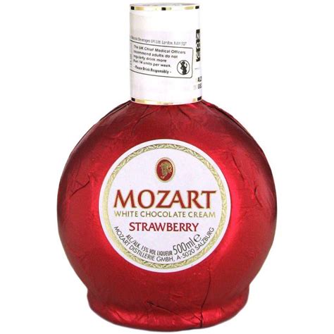 Mozart White Chocolate Strawberry Cream Liqueur Cl Drinkmonger