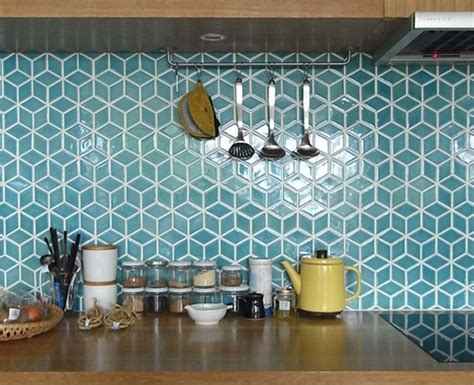 Stunning Geometric Backsplash Tile Kitchen Ideas 31 Geometric Kitchen