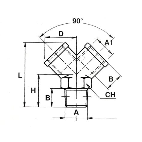 Acheter Un Raccord En Forme Y M Le Femelle Pour Air Comprim Pneumatique