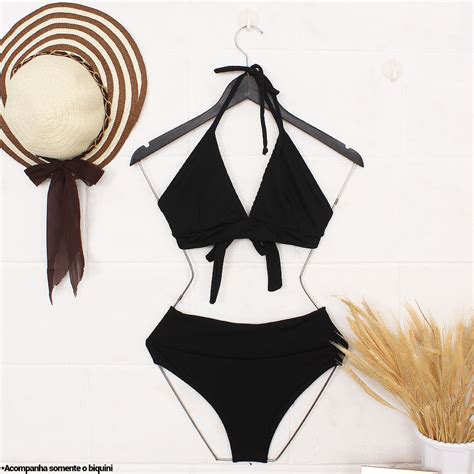 Conjunto Biqu Ni Feminino Hot Pants Top Alcinha Amarra O Compre Agora Feira Da Madrugada Sp