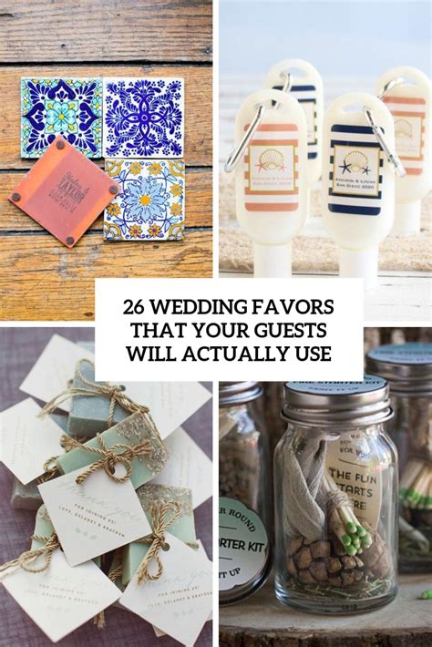 26 Wedding Favors That Your Guests Will Actually Use Weddingomania