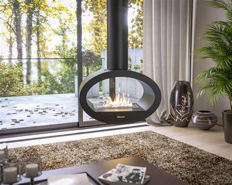 Milan-Bio Ethanol Wall Hung Stove - Modern Stoves | Multi Fuel Wood ...