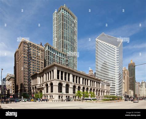 chicago cultural center illinois stock photo alamy
