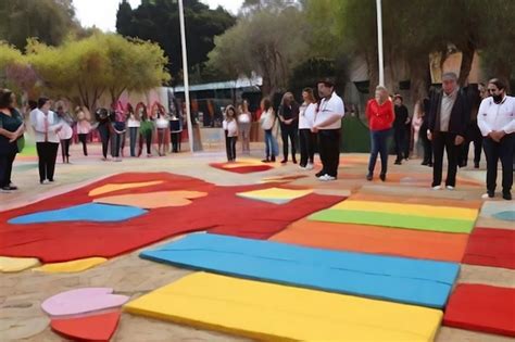 Premium Photo Evento Conmemorativo Sobre El Autismo En Un Parque