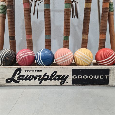 American Sears South Bend Lawnplay Croquet Set | Tramps UK