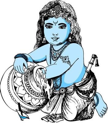 Krishna Black And White Vector Art, Icons, and Graphics for Free Download