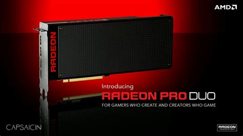 Grafikkarte Dual Fiji Heißt Radeon Pro Duo Und Liefert 16 Teraflops