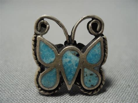 Rare Intricate Vintage Zuni Native American Jewelry Navajo Turquoise S ...