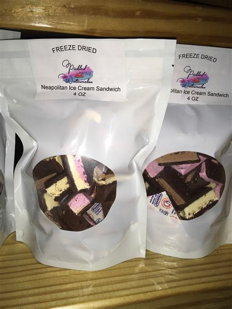 4 Oz Freeze Dried Neapolitan Ice Cream Sandwiches Etsy Polska