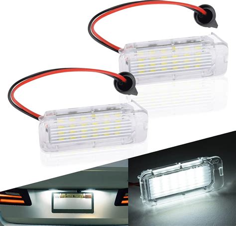 URAQT LED Number Plate Light 2 Pcs Error Free License Plate Lamp