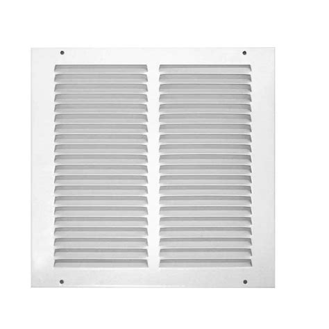 Accord Ventilation White Steel Louvered Sidewallceiling Grilles Rough