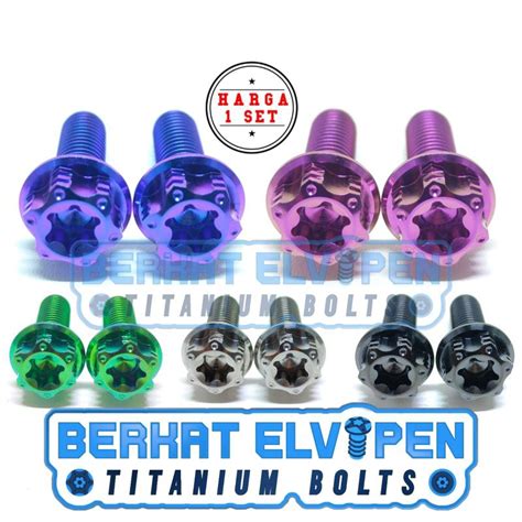 Jual Baut Titanium Gear Head Breket Kaliper Depan Beat Scoopy Genio