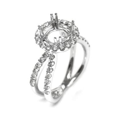 NJ Design Diamond Engagement Ring - Shared Prongs - Engagement Rings