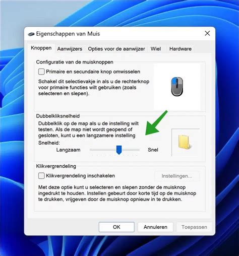 Dubbelklik Snelheid Van De Muis Wijzigen In Windows