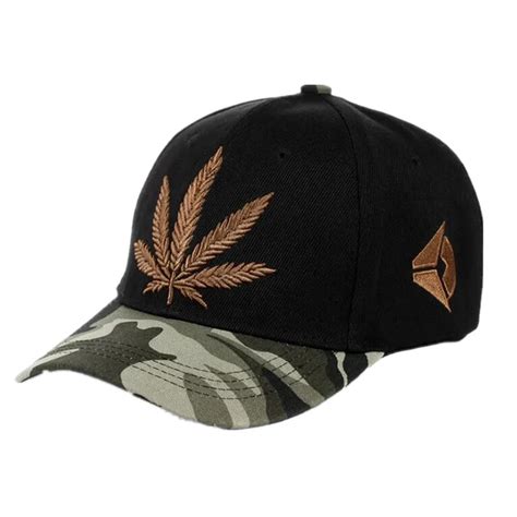 Camouflage Mens Baseball Caps Brand Engravings Weed Snapback Hats For