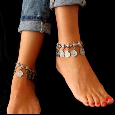 Charm Anklet Pulsera De Tobillo Joyer A De Pies Joyas Para El Tobillo